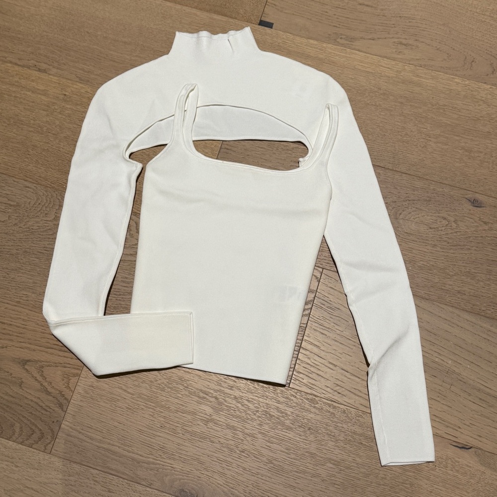 DION LEE tank top sleeve set size S